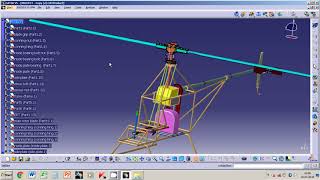 isometric view helicopter blade simulation