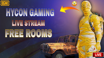 FREE 1V1 TDM  CUSTOM ROOMS BGMI LIVE STREAM Hycon Gaming