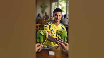 Ronaldo tries the Brainrot gourmet food  🧟‍♂️ #brainrot #tungtungtungsahur