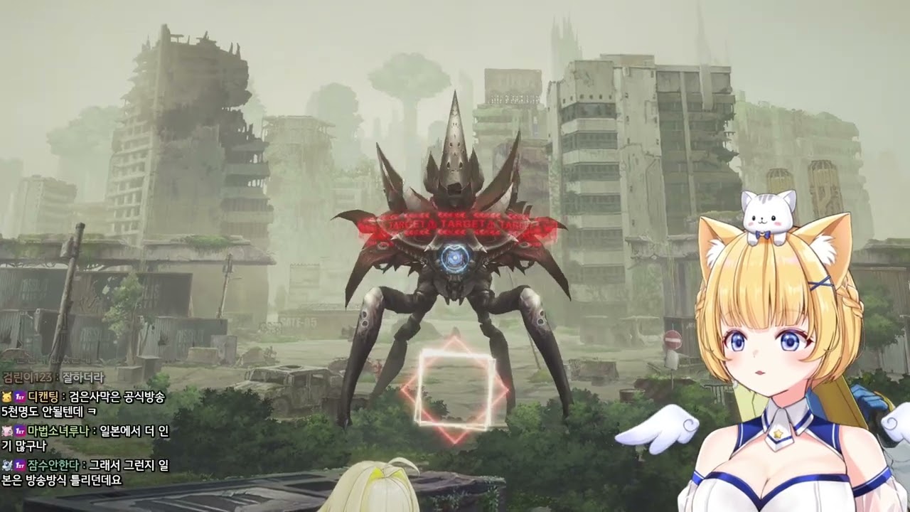 [루나냥 24. 4. 21 풀영상] 니케 레드애쉬 스토리 보고 울었다요..ㅠ