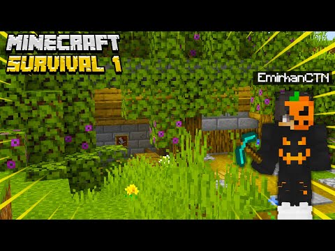 Başlangıç Kulübesi ve Temel Gelişimler! Minecraft Survival #1