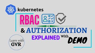 Kubernetes Authorization & Role Based Access Control (RBAC) Easy Simplified Explanation with Demo