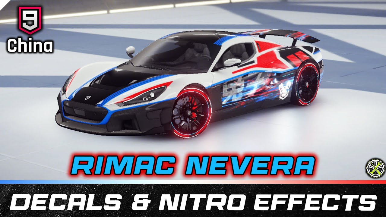 Asphalt 9 China | Rimac Nevera Decals & Nitro Effects Showcase