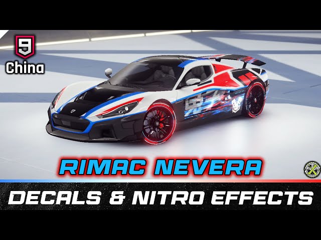 Asphalt 9 China | Rimac Nevera Decals & Nitro Effects Showcase