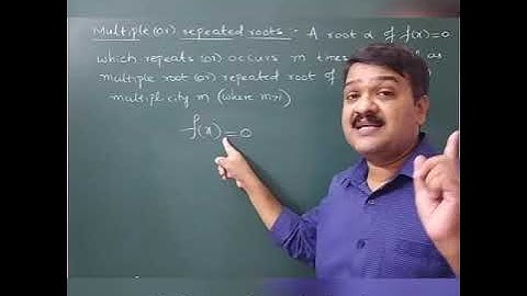 Theory of Equations part 4 | Repeated roots