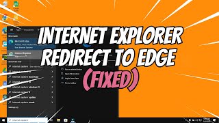 internet explorer 11 redirect atau pindah ke microsoft edge ~ fixed