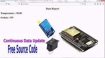 ESP8266 Web server Continuous data update using ajax with DHT11 sensor