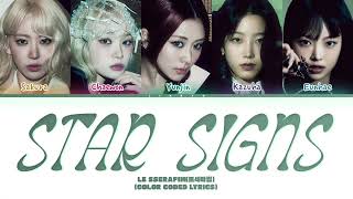 Le Sserafimstar Signscolor Coded S