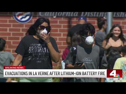 Students shelter in place in La Verne amid lithium battery fire