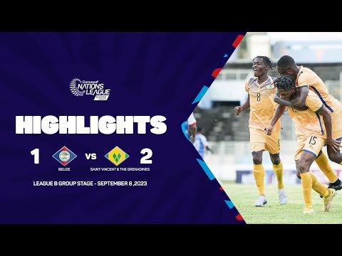 Belize Saint Vincent and the Grenadines Goals And Highlights