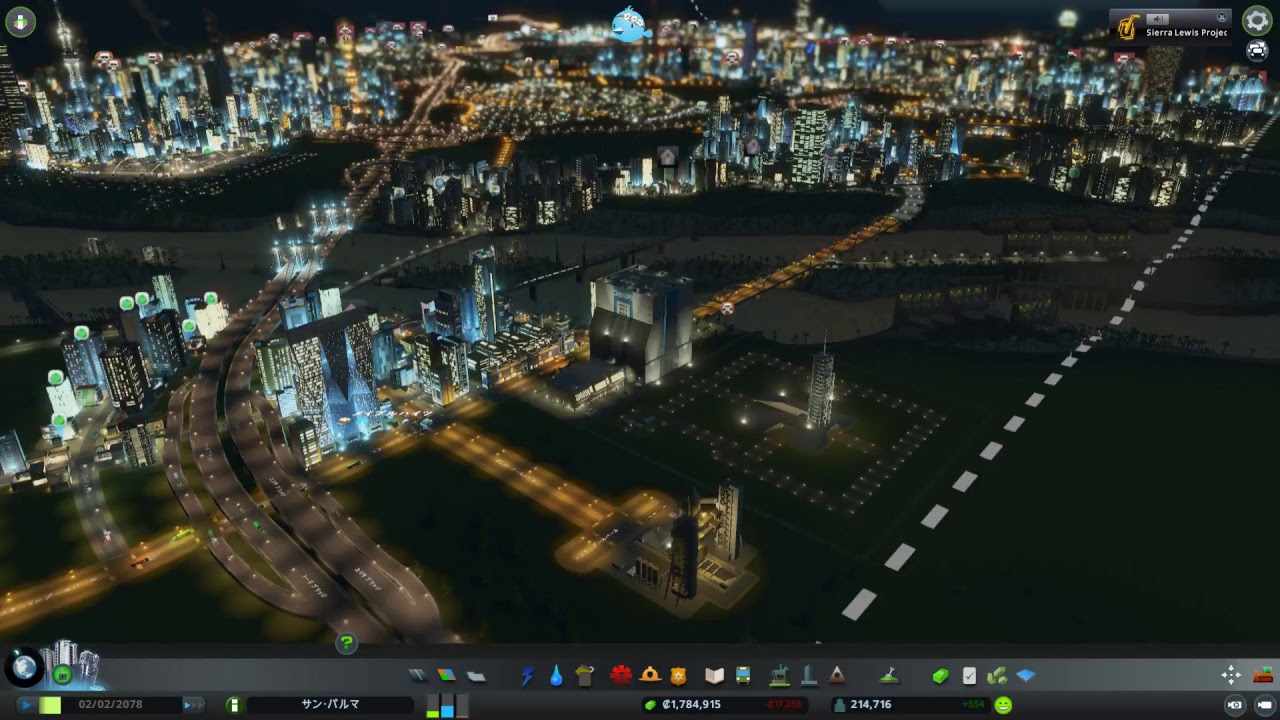 Cities Skylines 鉄道環状線完成 凪の心