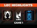 TH vs MKOI Highlights Game 1 | 2026 LEC Spring W4D2 | Team Heretics vs Movistar KOI by Onivia