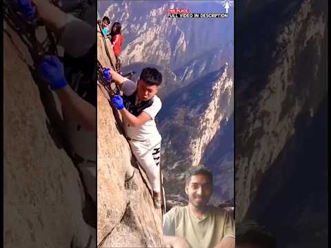 Mountain Climbing Gone Wrong #shorts Mount Huangshan #ytshorts #climbingmountains #climbing climbing