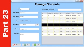 JAVA - Student Information System Project In Java Using NetBeans With Source Code | Part 23