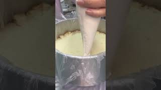 Montagem bolo massa de baunilha e recheio de brigadeiro de nozes #bolorecheado #cake