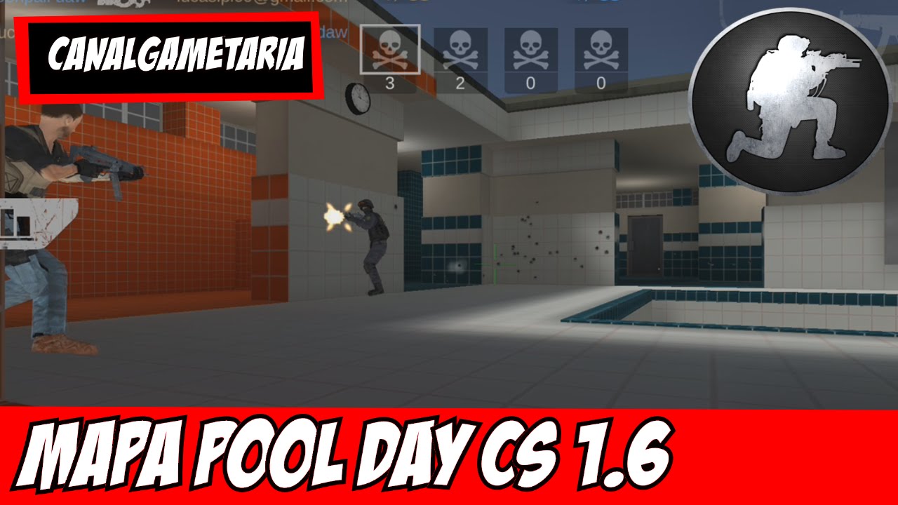 📱🎮 Standoff: Multiplayer - Pool Day Mapa da Piscina CS 1.6 (FPS ONLINE ...