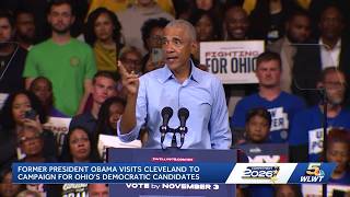 Obama campaigns for Amy Acton, Sherrod Brown in Cleveland