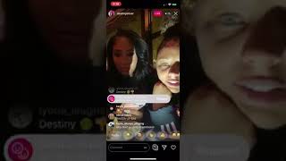 Destiny Oliver On Ig Live With Miamithekid....most Watch