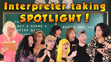 Interpreter Taking Spotlight!