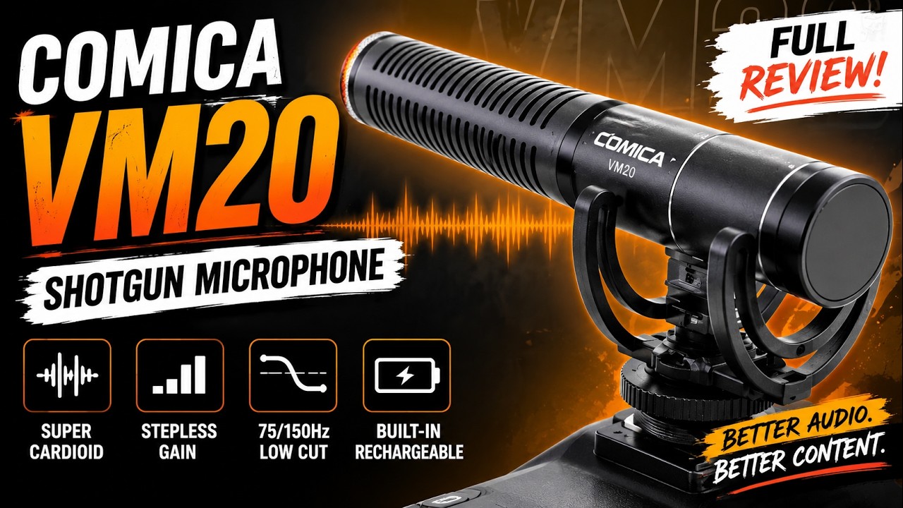 COMICA VM20 Shotgun Mic Review 🔥 Better Audio Without Breaking