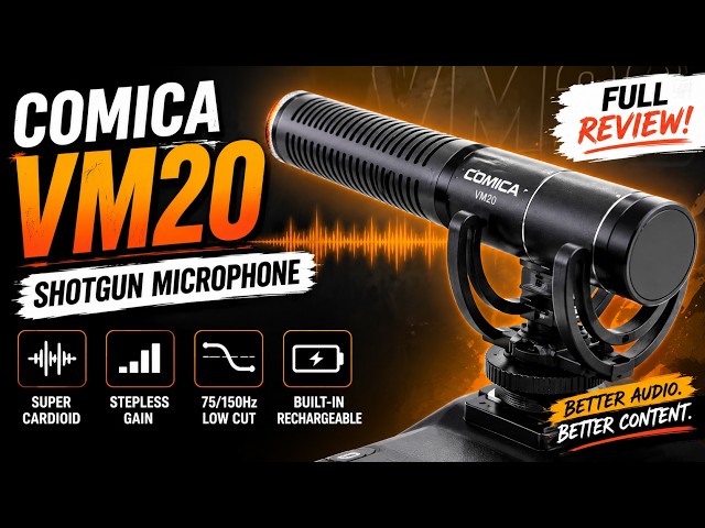 COMICA VM20 Shotgun Mic Review 🔥 Better Audio Without Breaking