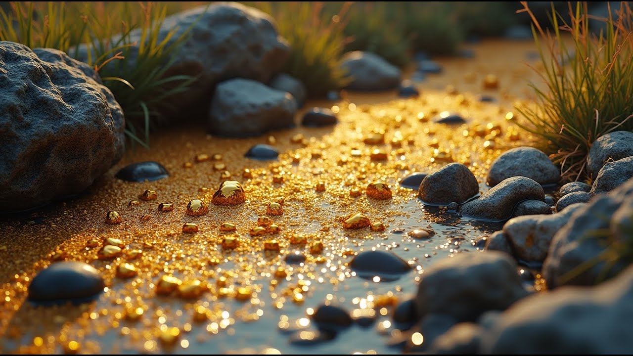 Gold Discovery! digging for gold nugget at mountain worth million $$