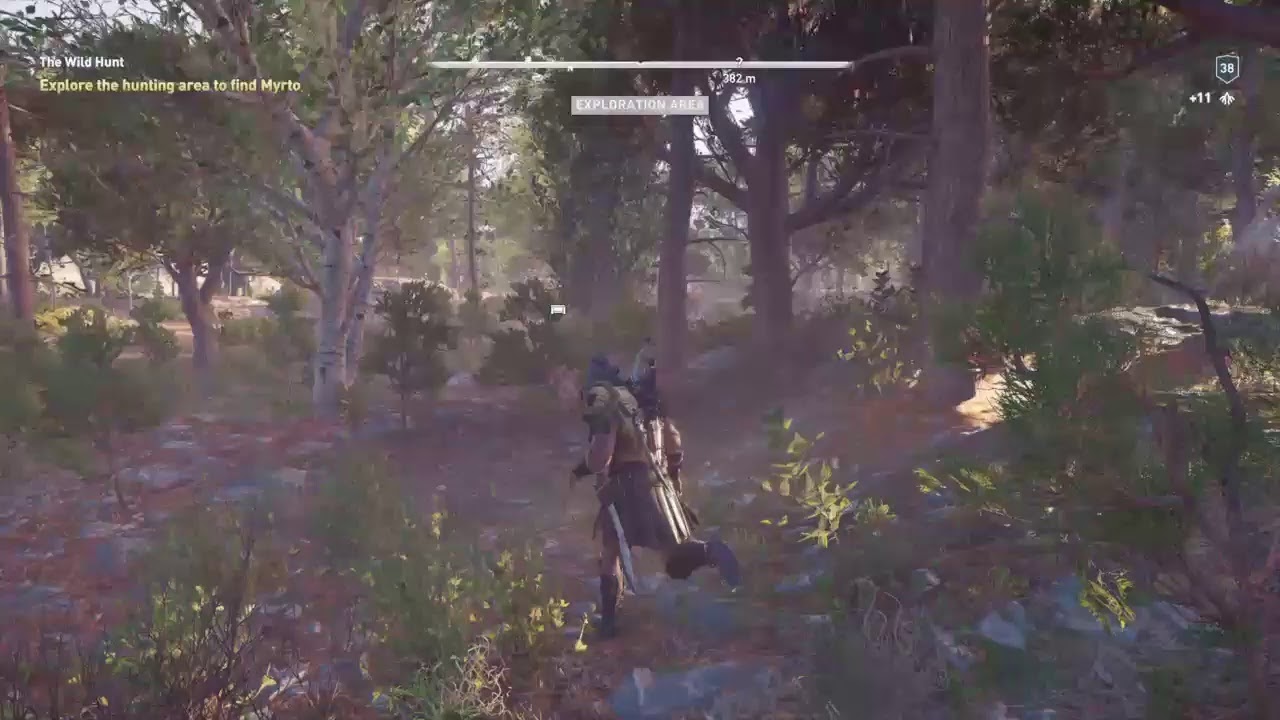 Live assassin creed Odyssey- Explore the hunting area to find Myrto