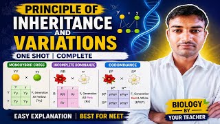 Principles of Inheritance &amp; Variation 🔥 | Monohybrid Cross, Incomplete Dominance &amp; Codominance | 