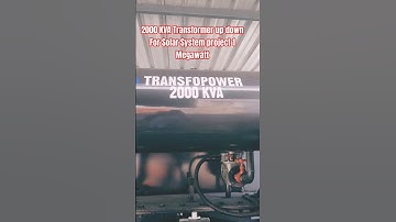 2000 KVA Transformer up down For Solar System project 1 Megawatt #powertransformer #powerreforms
