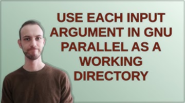 Unix: Use each input argument in GNU Parallel as a working directory