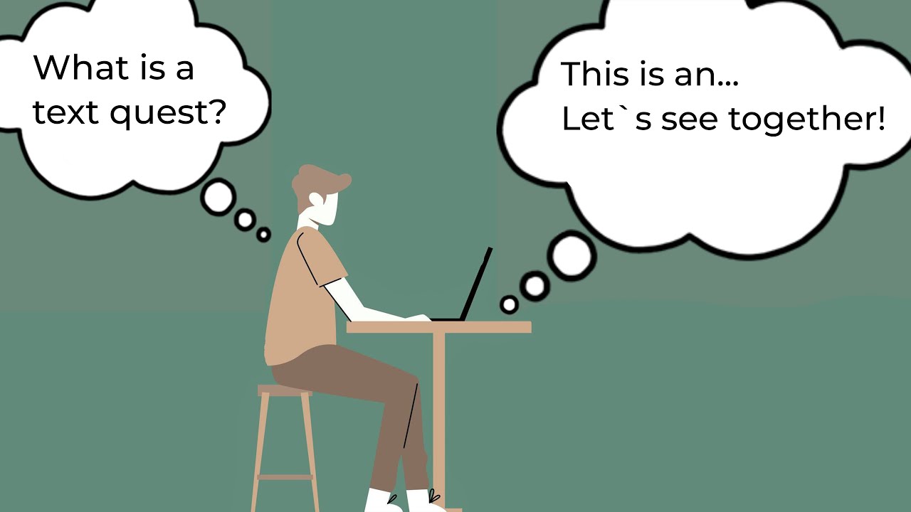 Text Quests website. Promo video