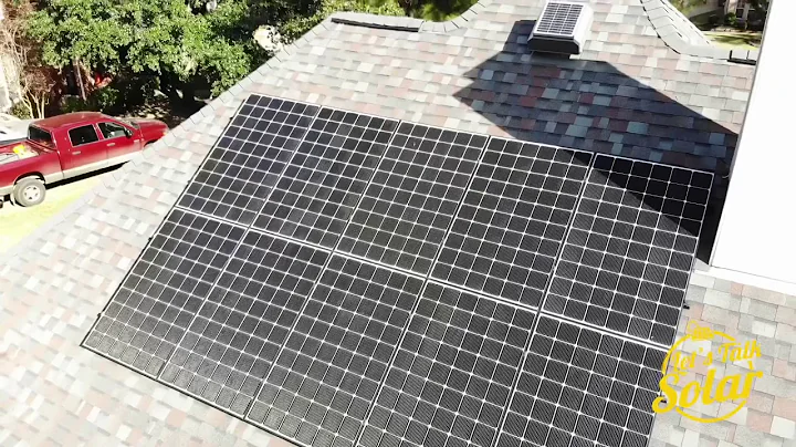36 LG 335 12kW solar system drone view
