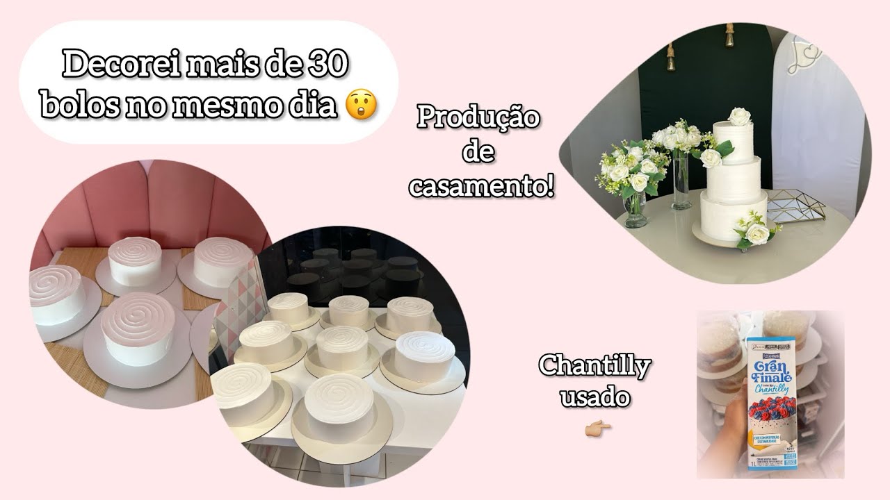 Produção de 30 bolos + casamento 😍