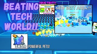 BEATING NEW TECH WORLD!! [Pet Simulator 99]