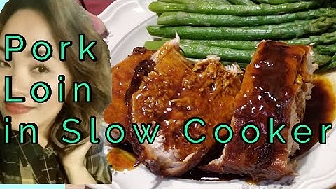 Pork loin slow cooker time per pound