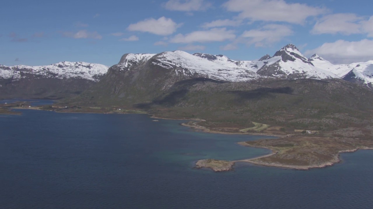 Ofotfjorden, Lødingen, Svellingsflaket - Flying Over Norway