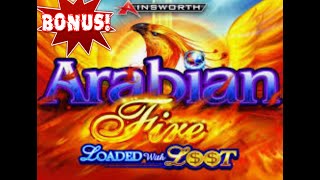 BONUS AFTER BONUS AFTER BONUS AFTER BONUS! LOADED WITH LOOT| ARABIAN FIRE BY AINSWORTH!