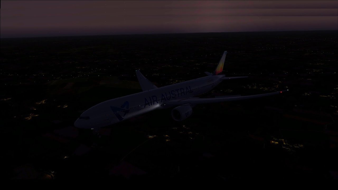 [FSX] UU975 | La Réunion - Paris CDG Boeing 77W Air Austral