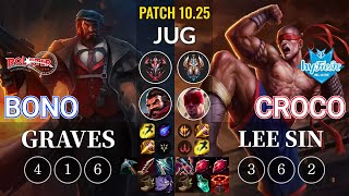 KT Bono Graves vs hyF Croco Lee Sin Jungle - KR Patch 10.25