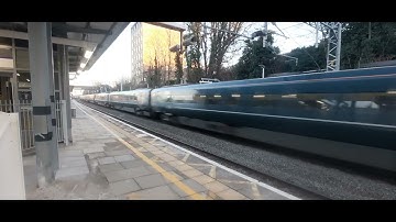 Class 800 GWR Intercity Express Train Passing Ealing Broadway At High Speed!!