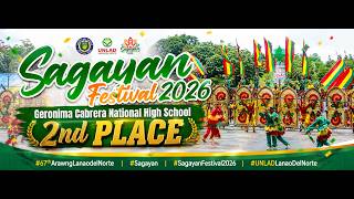 Sagayan Festival 2026 - Geronima Cabrera National High School (2nd Place)