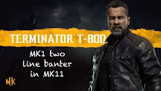 MK11 The Terminator Intro Dialogues but in MK1 style