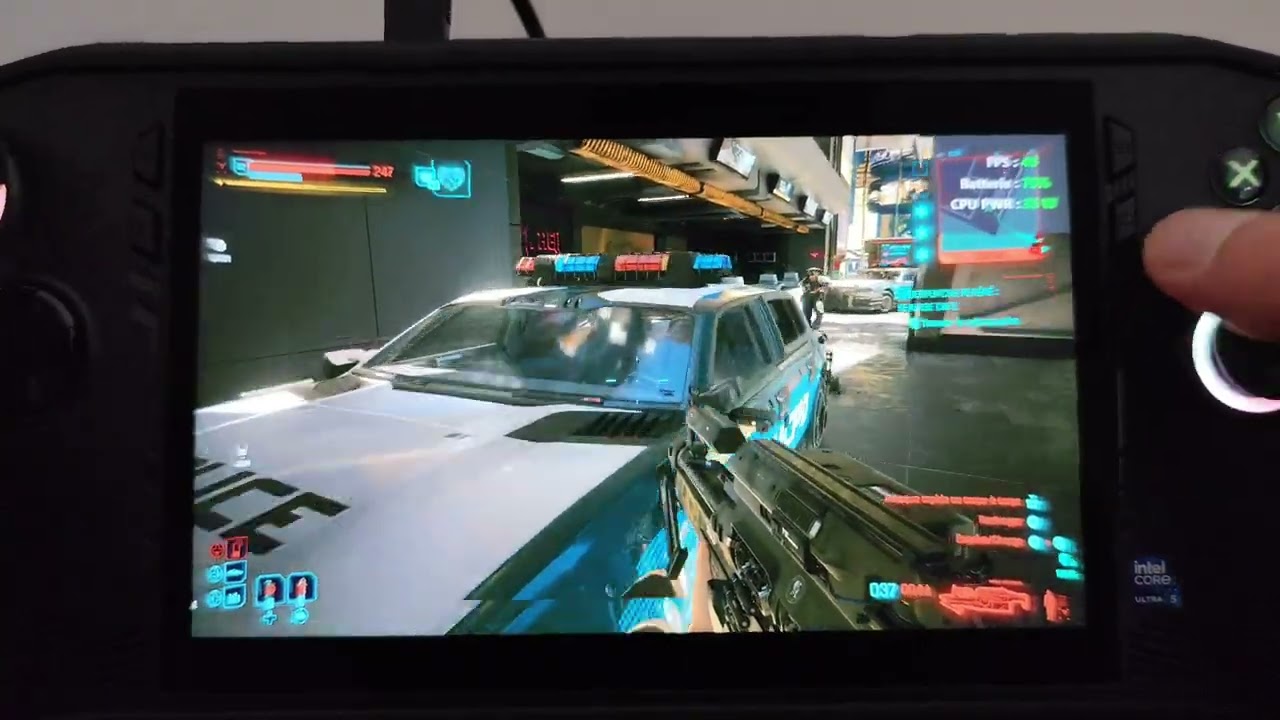 Cyberpunk 2077 MSI Claw A1M Intel Core Ultra 5 135h - 1080p