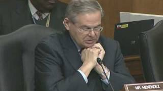 Menendez Questioning Vice President Al Gore At The Foreign Relations Committee Hearing