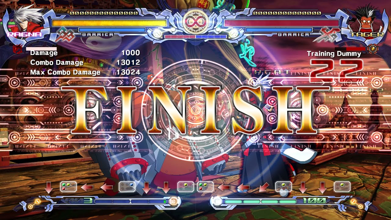 BBCT - Unlimited Ragna 13k damage combo