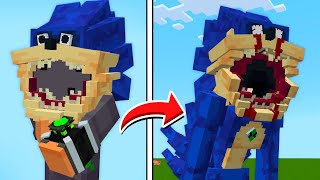 COMBINEI OMNITRIX COM SHIN SONIC TAPES NO MINECRAFT