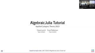 Evan Patterson - Tutorial AlgebraicJulia