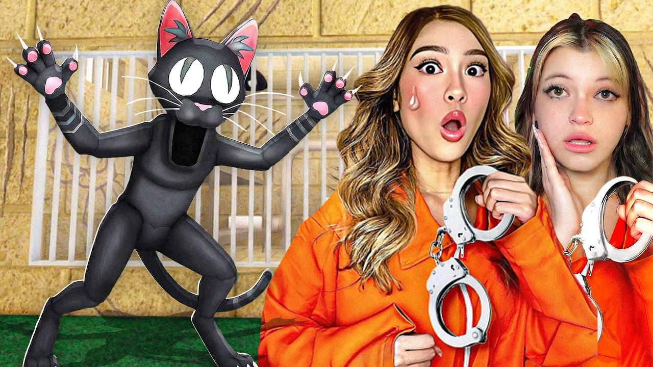 WE ESCAPED 99 NIGHTS CAT PRISON RUN IN ROBLOX... *OBBY*