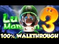 Luigi's Mansion 3 - FULL GAME 100% Walkthrough 🔴LIVE (All Gems & All Boos)