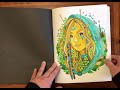 Coloring book collection part 7  forest diver